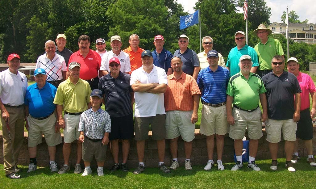Exchange club members at golf outing