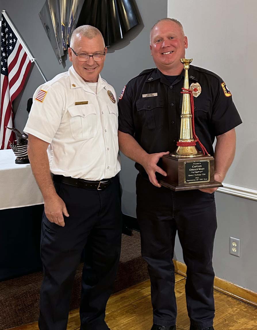 2023 Firefighter of the Year Capt Jerry Mast QFD