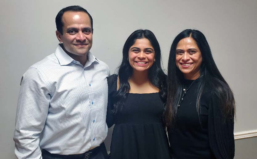 Pooja Ghanekar and family