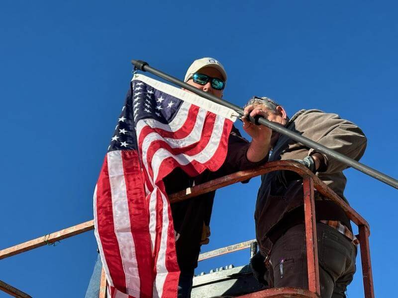 Hanging the American Flag